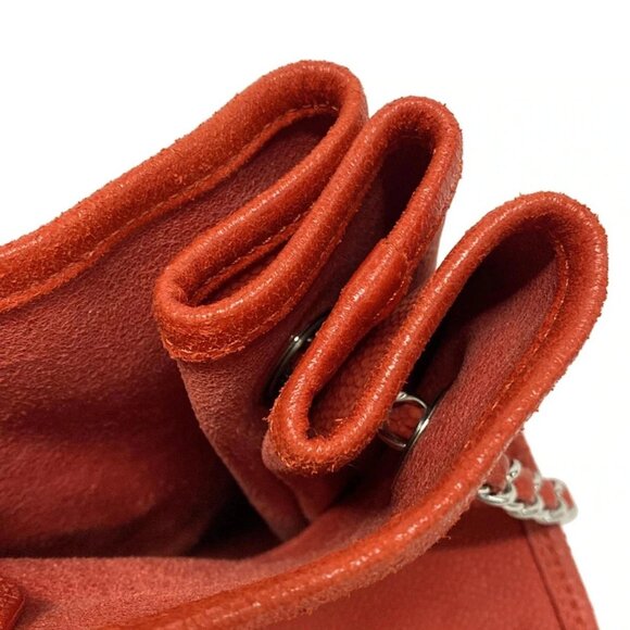 Auth CHANEL - Red Matte Calfskin Women's Tote Bag - Picture 12 of 16